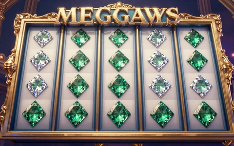 Megaways-Slot mit funkelnden Edelsteinen als Beispiel f&uuml;r Online-Slots mit vielen Gewinnwegen bei OnlySpins