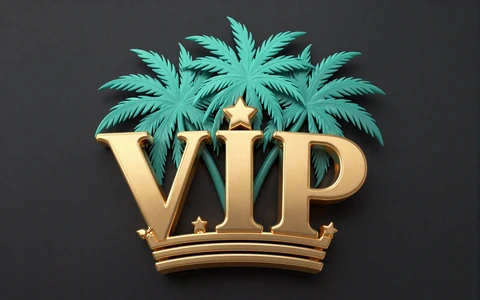 Goldene VIP-Palmenkrone auf dunklem Grund als Symbol f&uuml;r das OnlySpins VIP-Cashback