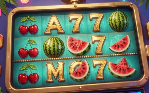 Bunter Tropical-Fruit-Online-Slot mit leuchtenden Walzen als Beispiel f&uuml;r die OnlySpins Slots