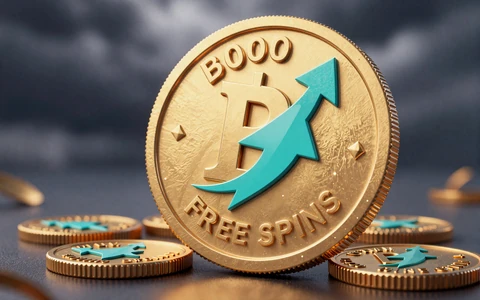 Goldm&uuml;nze mit t&uuml;rkisen Pfeilen als Symbol f&uuml;r den Mittwochs-Reload mit bis zu 200 Freispielen bei OnlySpins
