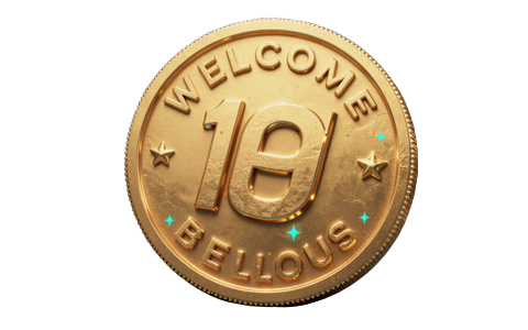 Goldenes Willkommensbonus-Token als Symbol f&uuml;r den Echtgeld-Bonus bei der OnlySpins Registrierung